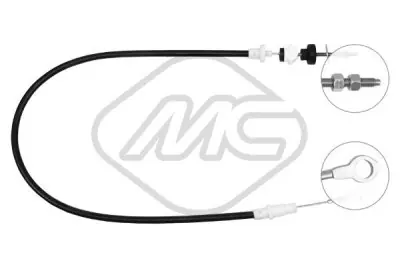 Nuevo Modelo Cable de accionamiento, accionamiento del embrague METALCAUCHO 83594 METALCAUCHO 83.594